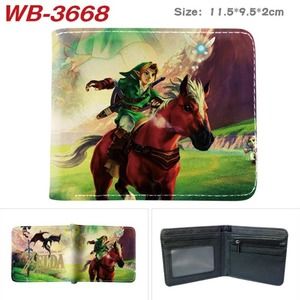 New Nintendo Switch The Legend of Zelda Link Green One Size Leather Purse Wallet
